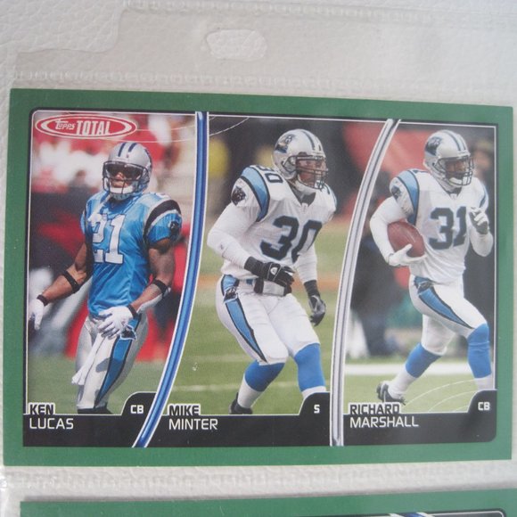 Lot of 8 Carolina Panthers NFL Player Cards - Picture 9 of 12